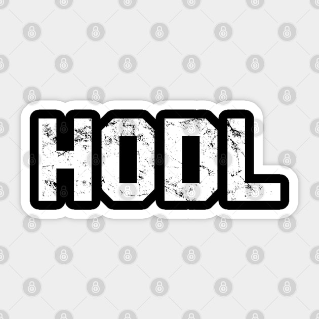 Hodl Cryptocurrency Sticker by Flippin' Sweet Gear